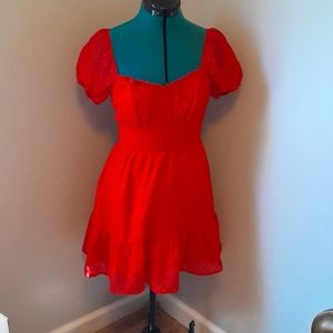 Adorable Red Altar'd State Mini Dress Size Small